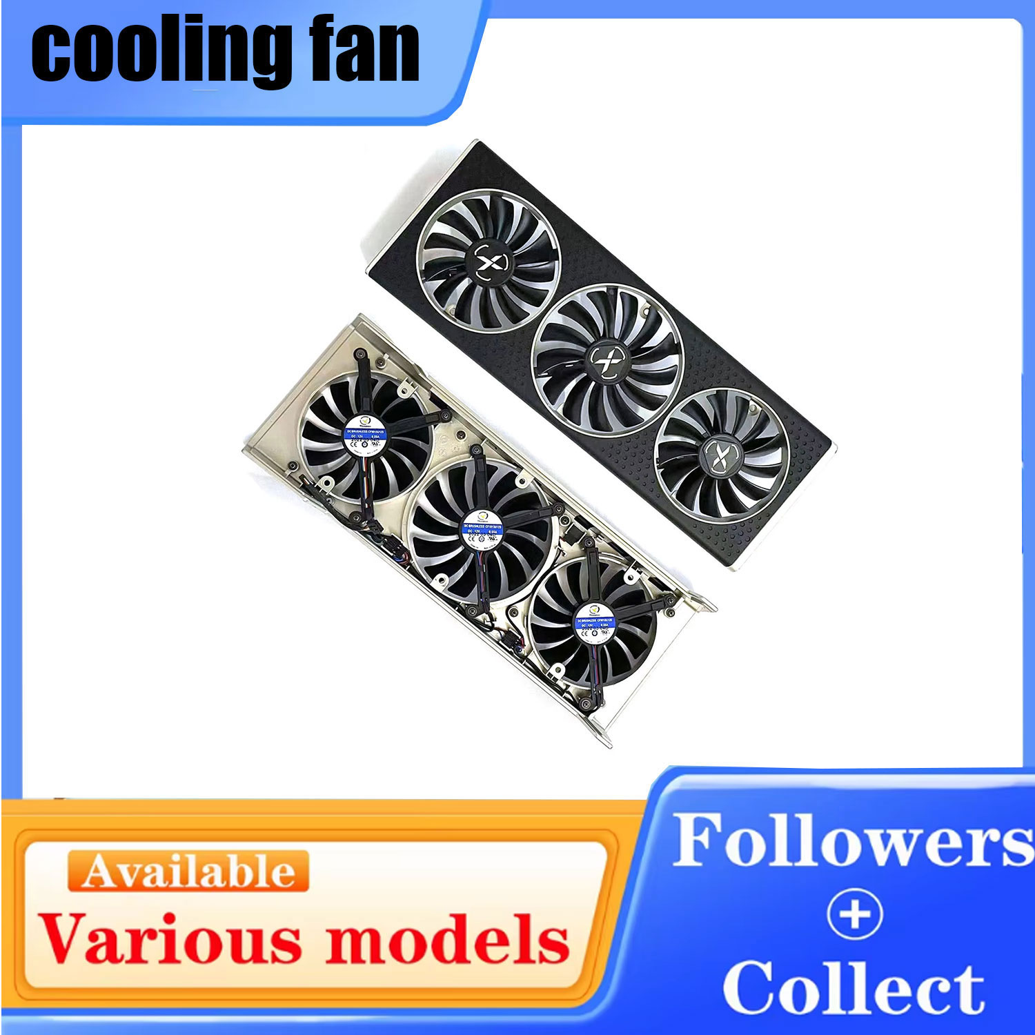 Rx 6700 Xt 12Gb Graphics Card - Ventilador de refrigeración y carcasa CF9015U12S